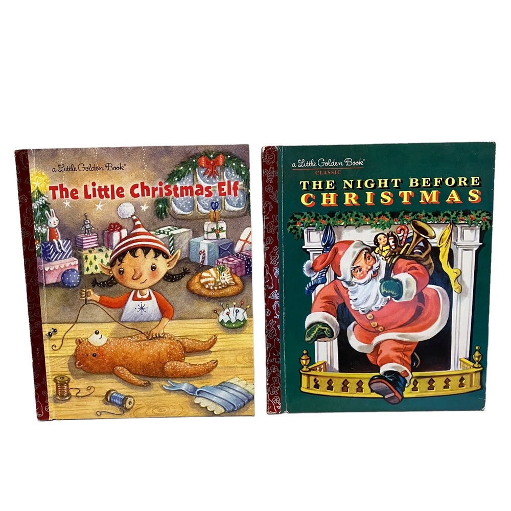 Little Golden Book Christmas Books Lot of 2